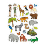 Autocollants Jungle 2 11433-apli-enfants