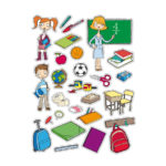 Autocollants École 2 11436-apli-enfants