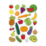 Stickers Vert et Fruits 2 11439-apli-enfants