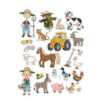 Autocollants Ferme 2 11443-apli-kids
