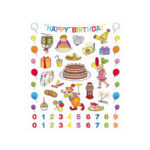 Autocollants d'anniversaire 2 11621-apli-enfants