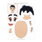 Autocollants Visage Fille et Garçon 4 11927-b-apli-kids