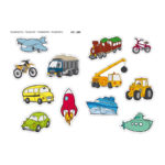 Autocollants A4 Transport XL 2 12824-apli-enfants