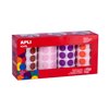 Cercles colorés 20 mm - 4 couleurs secondaires 1 14081-stickers-aplikids-rond