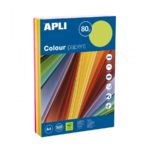 Papier de couleur fluor assorti A4 1 15287-apli-enfants