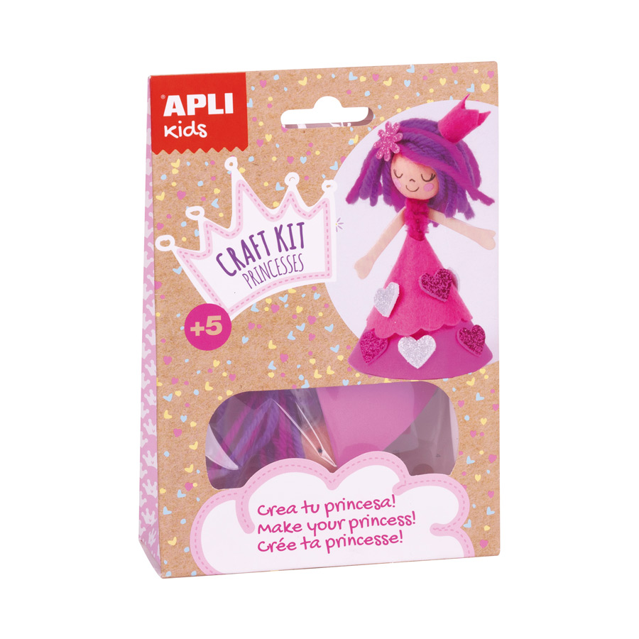 APLI Kids Kit De Bricolage Princesse Rose