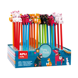 Crayon avec gomme animaux 1 Crayon avec gomme animaux – Image 1