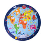 Puzzle de carte du monde rond 2 18201-01-apli-enfants
