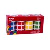 Carrés colorés 20 mm - 4 couleurs 1 18326-vierkante-stickers-aplikids
