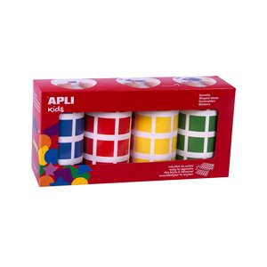 Carrés colorés 20 mm - 4 couleurs – Image 1
