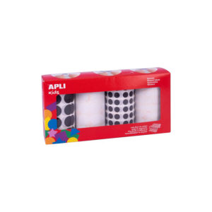 Gekleurde Cirkels 10.5 en 20 mm – Zwart en Wit