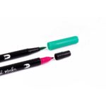 Marqueurs double face 6 couleurs pastel 3 18574 points apli