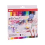 APLI (Aquarelle) Crayons avec pinceau - 24 pièces 1 18913 crayons aquarelle apli