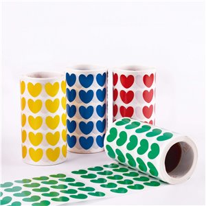 Stickers Coeurs colorés - 4 couleurs – Image 2