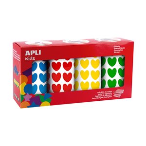 Stickers Coeurs colorés - 4 couleurs – Image 1
