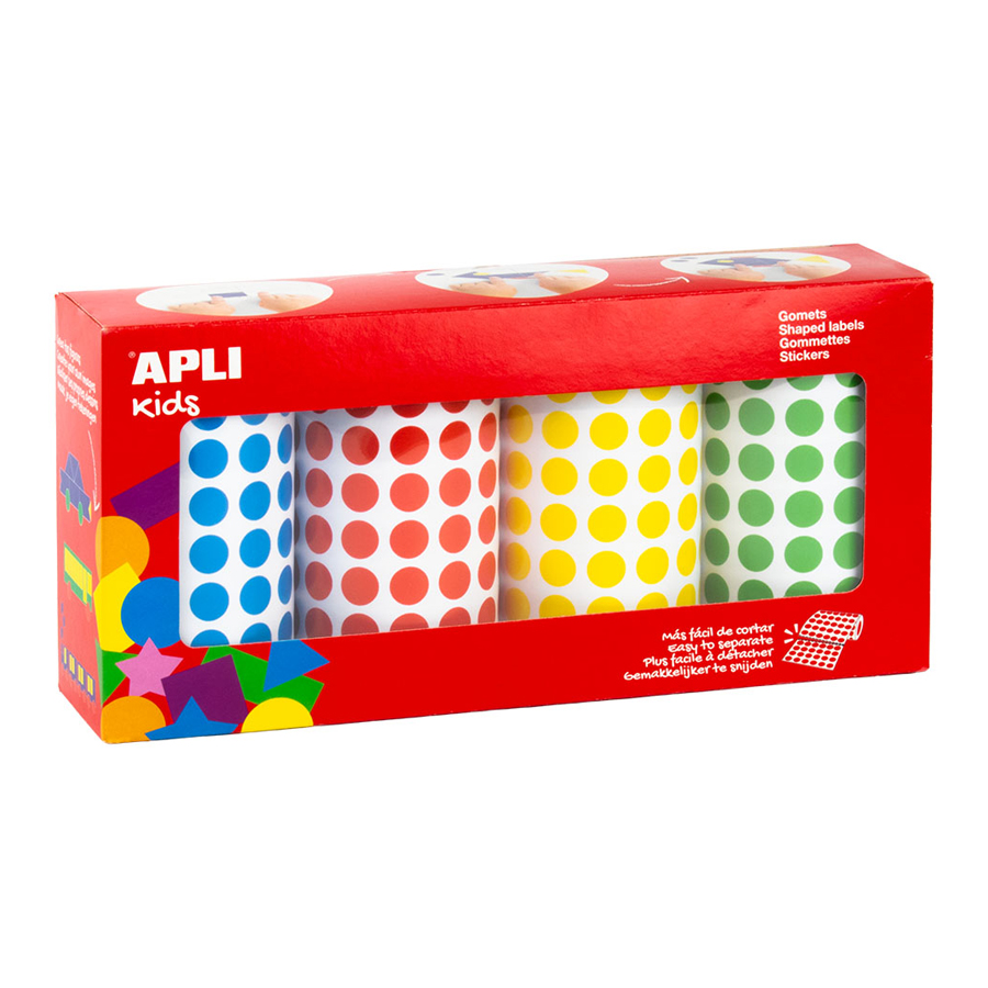 Gekleurde Cirkels 10,5 mm – 4 kleuren