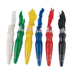 Tubes de peinture avec pinceau | 6 couleurs 3 Tubes de peinture avec pinceau | 6 couleurs – Image 2