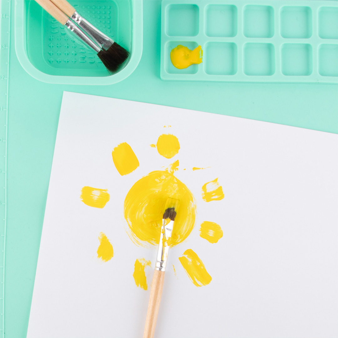 Groene siliconen schilder- & Knutselmat 4 tmp721D