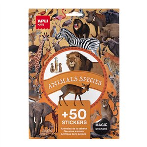 APLI Kids 44 Stickerset Savannedieren